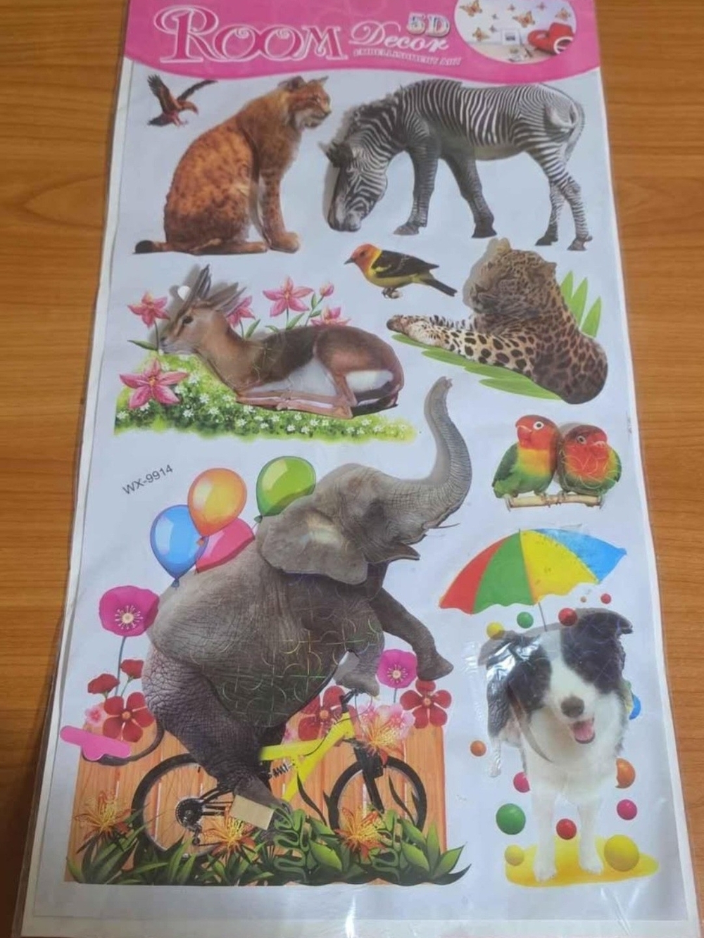 Room Decor 5D Embellishment Art Animal Wall Stickers